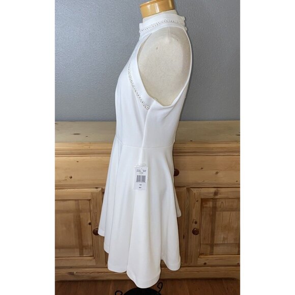 B Smart Dress Junior’s Size 13 White Sleeveless Lined Party New - Picture 6 of 11